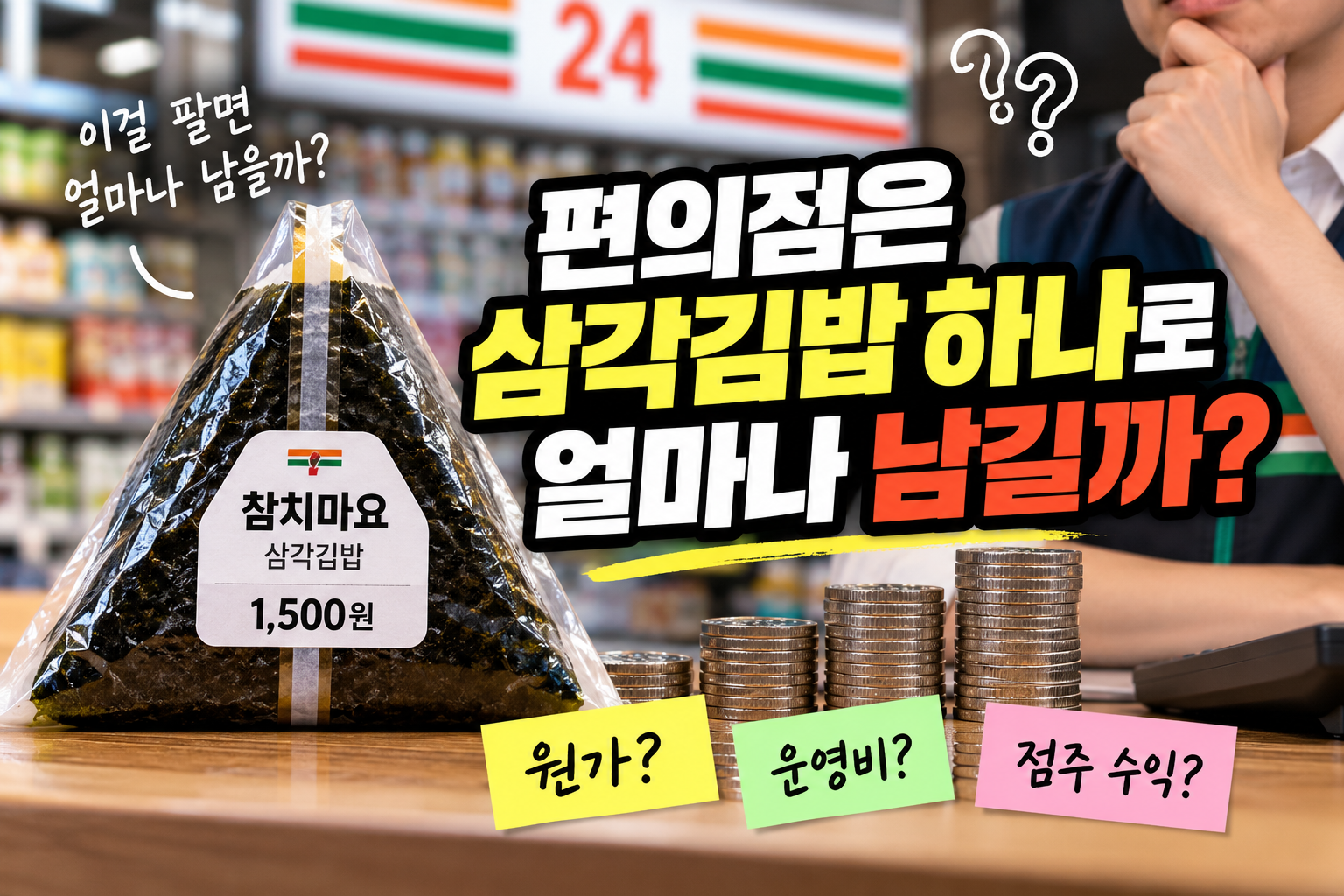 편의점은 삼각김밥으로 얼마를 남길까 썸네일